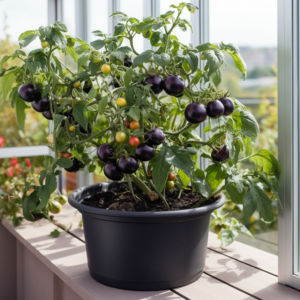 Pomidor gruntowy Black Ball to popularna odmiana pomidora o intensywnym smaku i atrakcyjnym wyglądzie. Jest to roślina warzywna, która uprawiana jest w ogrodach i na polach jako źródło pysznych, soczystych owoców.