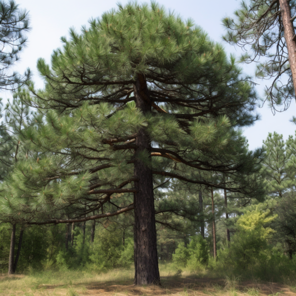 Sosna czarna, znana również jako Pinus nigra, to popularne drzewo iglaste, które występuje w lasach i jest uprawiane jako roślina ozdobna. Charakteryzuje się gęstą koroną i sztywnymi, ciemnozielonymi igłami.